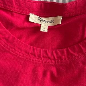 Madewell Bold Red Crew Neck Tee